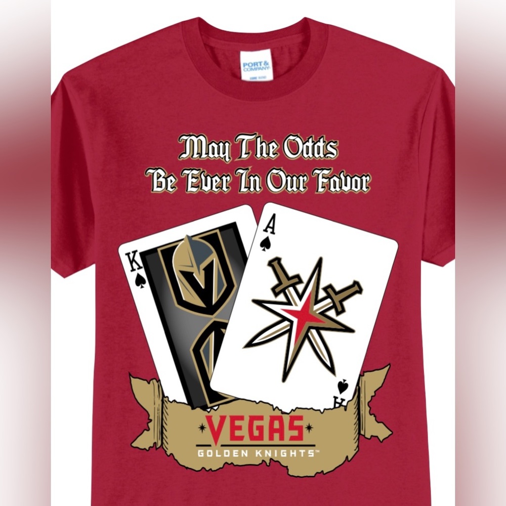 Vegas Golden Knights (VGK) Playing Cards T-Shirt